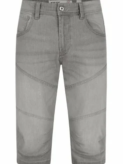 Indicode Jeans<Herren Shorts Jeans - Fortune hellgrau grau uni