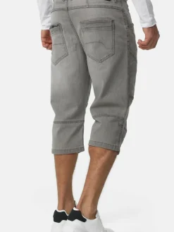 Indicode Jeans<Herren Shorts Jeans - Fortune hellgrau grau uni