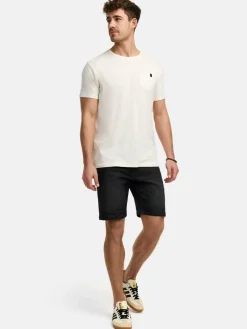 Indicode Jeans<Herren Shorts Jeans - INMCFly schwarz uni