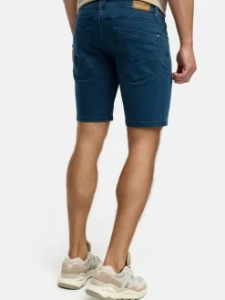 Indicode Jeans<Herren Shorts Jeans - INSymon aqua blau uni