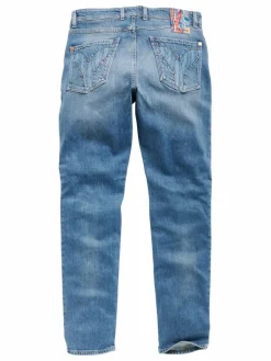 Carlo Colucci Jeans<Herren Slim-fit-Jeans - MIAMI blau uni