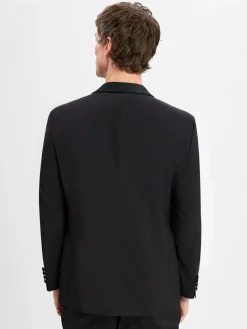 Digel Baukasten-Anzüge|Anzüge<Herren Smoking-Baukasten-Sakko aus Schurwolle - Jarod schwarz uni