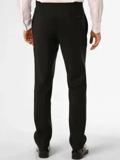 Wilvorst Hosen<Herren Smoking-Hose schwarz uni