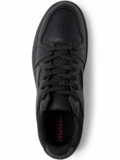 HUGO Freizeit-Schuhe<Herren Sneaker schwarz uni