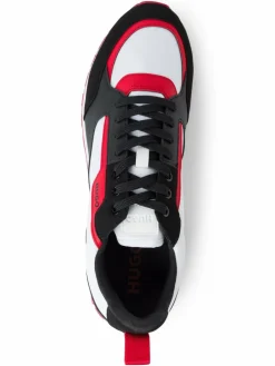 HUGO Freizeit-Schuhe<Herren Sneaker - Icelin Runn weiß schwarz uni