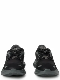 HUGO Freizeit-Schuhe<Herren Sneaker - Leon_Runn-rppu schwarz grau uni