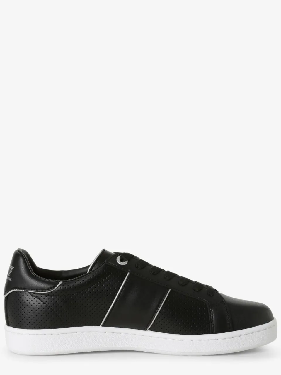 EA7 Emporio Armani Freizeit-Schuhe|Sneaker<Herren Sneaker aus Leder schwarz uni
