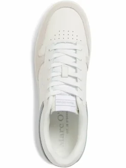 Marc O'Polo Freizeit-Schuhe|Sneaker<Herren Sneaker aus Leder ecru uni