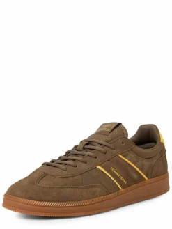 Tommy Jeans Freizeit-Schuhe|Sneaker<Herren Sneaker aus Leder schlamm uni