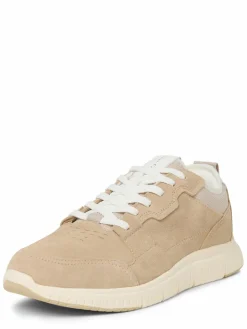 Marc O'Polo Freizeit-Schuhe|Sneaker<Herren Sneaker aus Leder sand uni