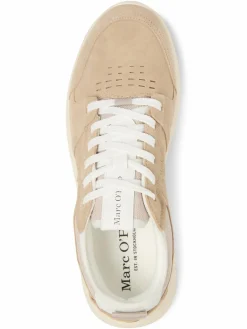 Marc O'Polo Freizeit-Schuhe|Sneaker<Herren Sneaker aus Leder sand uni