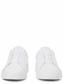 Tommy Hilfiger Freizeit-Schuhe|Sneaker<Herren Sneaker aus Leder - Court weiß uni