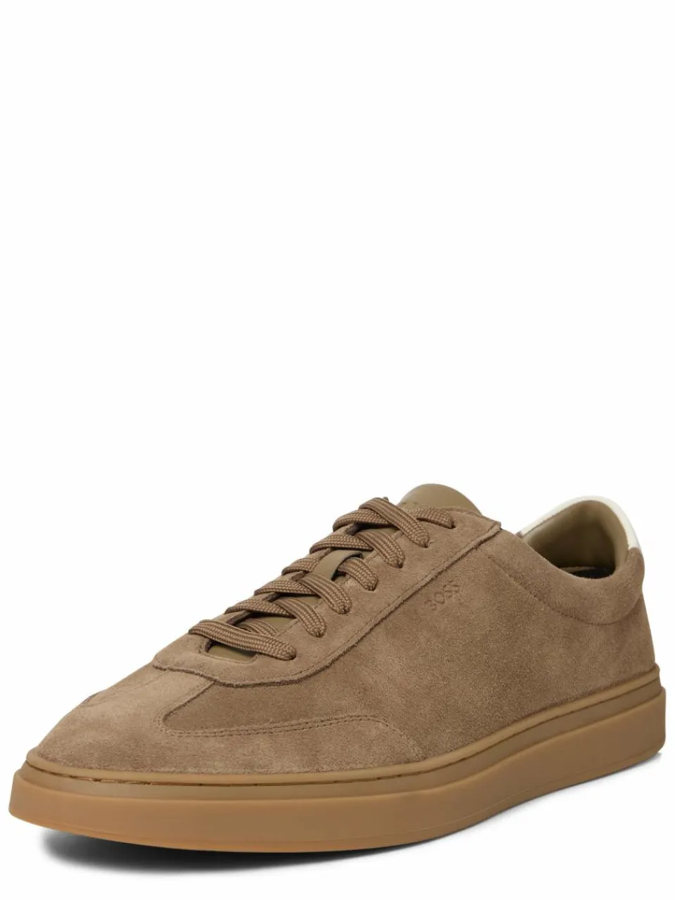 BOSS Freizeit-Schuhe|Sneaker<Herren Sneaker aus Veloursleder - Kieran_Tenn melange uni