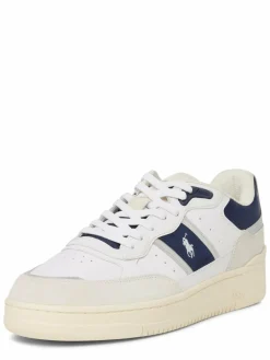 Polo Ralph Lauren Freizeit-Schuhe|Sneaker<Herren Sneaker mit Leder-Anteil weiß uni