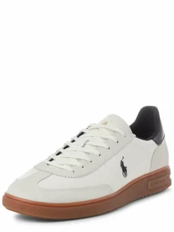Polo Ralph Lauren Freizeit-Schuhe|Sneaker<Herren Sneaker mit Leder-Anteil - Bedford weiß hellgrau uni