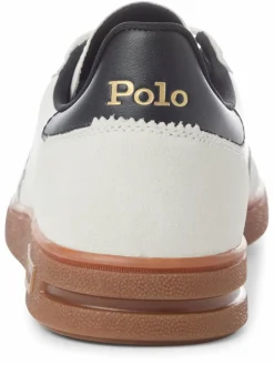 Polo Ralph Lauren Freizeit-Schuhe|Sneaker<Herren Sneaker mit Leder-Anteil - Bedford weiß hellgrau uni
