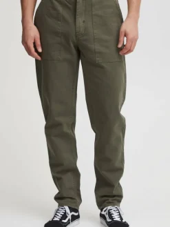 BLEND Hosen<Herren Stoffhose grün uni