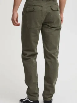 BLEND Hosen<Herren Stoffhose grün uni
