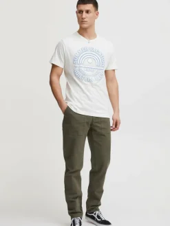 BLEND Hosen<Herren Stoffhose grün uni