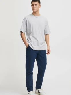 BLEND Hosen<Herren Stoffhose blau uni