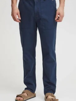 BLEND Hosen<Herren Stoffhose blau uni