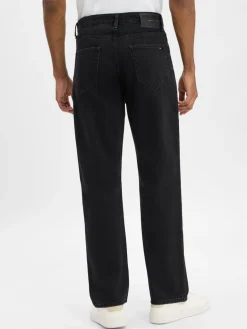 Tommy Hilfiger Jeans|Hosen<Herren Straight Fit Jeans - River schwarz uni