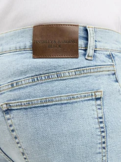 Finshley & Harding Jeans|Hosen<Herren Straight Fit Jeans - Ray bleached uni