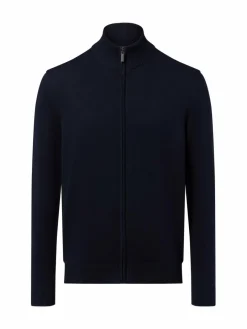 Nils Sundström Pullover & Strickjacken<Herren Strickjacke marine uni