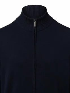 Nils Sundström Pullover & Strickjacken<Herren Strickjacke marine uni