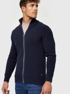 Indicode Pullover & Strickjacken<Herren Strickjacke - Dodson marine uni