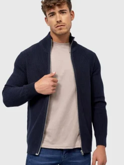 Indicode Pullover & Strickjacken<Herren Strickjacke - Dodson marine uni