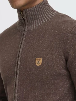 Indicode Pullover & Strickjacken<Herren Strickjacke - IDAndy braun gemustert