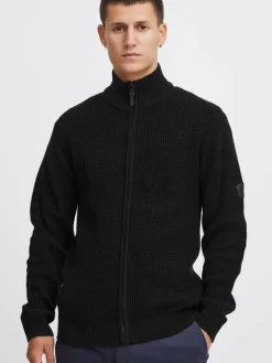 Indicode Pullover & Strickjacken<Herren Strickjacke - IDRevil schwarz uni