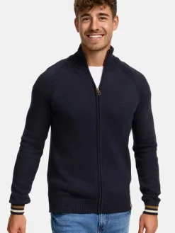 Indicode Pullover & Strickjacken<Herren Strickjacke - INArutemia blau marine uni
