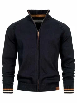 Indicode Pullover & Strickjacken<Herren Strickjacke - INArutemia blau marine uni