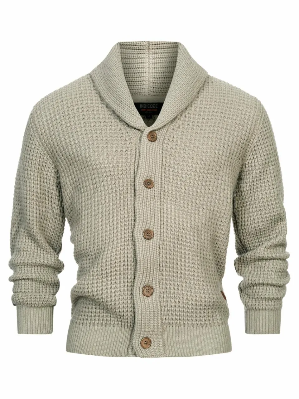 Indicode Pullover & Strickjacken<Herren Strickjacke - INBrandox beige grau uni