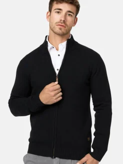 Indicode Pullover & Strickjacken<Herren Strickjacke - INLut schwarz uni