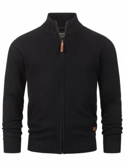 Indicode Pullover & Strickjacken<Herren Strickjacke - INLut schwarz uni