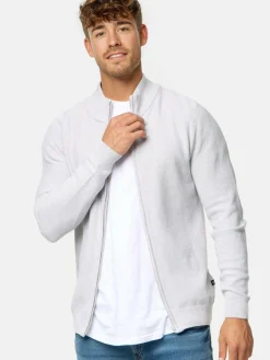 Indicode Pullover & Strickjacken<Herren Strickjacke - INWestmoon hellgrau uni