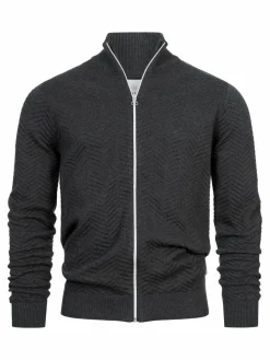 Herren Kronstadt Pullover & Strickjacken>Herren Strickjacke - KSCarlo Zip