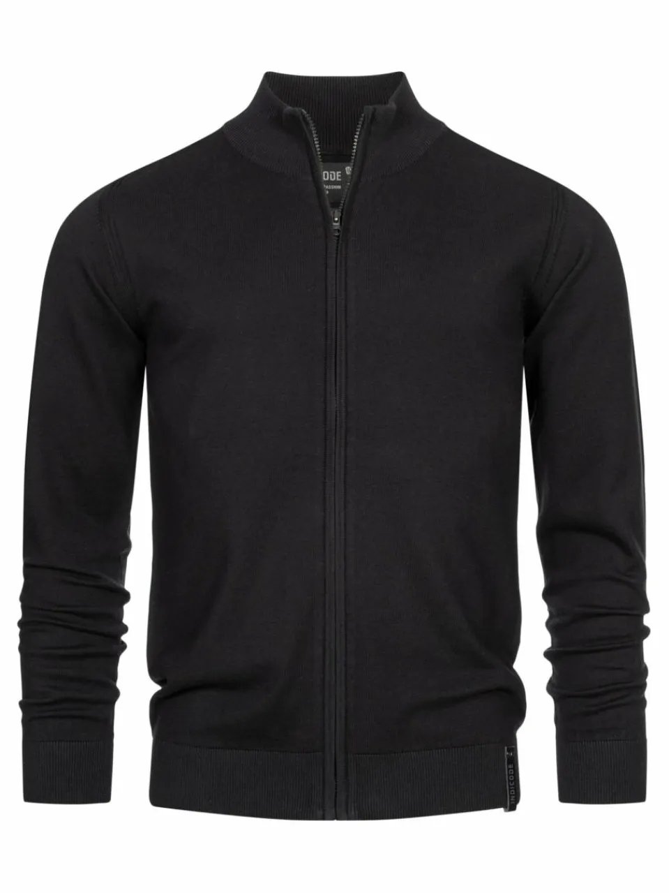 Indicode Pullover & Strickjacken<Herren Strickjacke - Lau schwarz uni