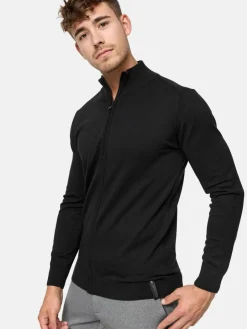 Indicode Pullover & Strickjacken<Herren Strickjacke - Lau schwarz uni