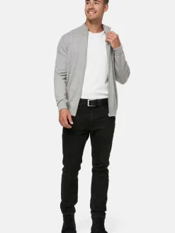 Indicode Pullover & Strickjacken<Herren Strickjacke - Lau hellgrau uni