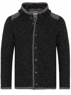 Spieth & Wenksy Pullover & Strickjacken<Herren Strickjacke - Nabor schwarz uni