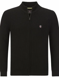 Jan Vanderstorm Pullover & Strickjacken<Herren Strickjacke - ONERVA schwarz uni