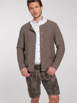 Spieth & Wenksy Pullover & Strickjacken<Herren Strickjacke - Pocking braun uni