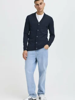 Solid Pullover & Strickjacken<Herren Strickjacke - SDAKALMA blau uni