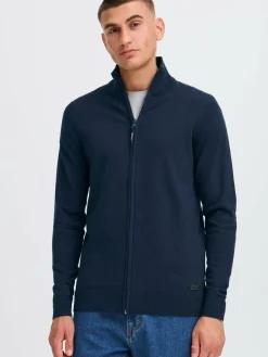 Solid Pullover & Strickjacken<Herren Strickjacke - SDAKALAS blau uni