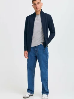 Solid Pullover & Strickjacken<Herren Strickjacke - SDAKALAS blau uni