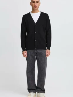 Solid Pullover & Strickjacken<Herren Strickjacke - SDFINTO schwarz uni